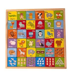 Spark. Create. Imagine. 2-in-1 Magnetic Alphabet & Number Puzzle